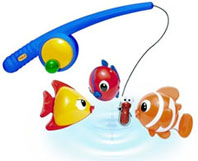 удочка для ванной с рыбками, игрушка для ванной, купание ребенка, игры для купания
